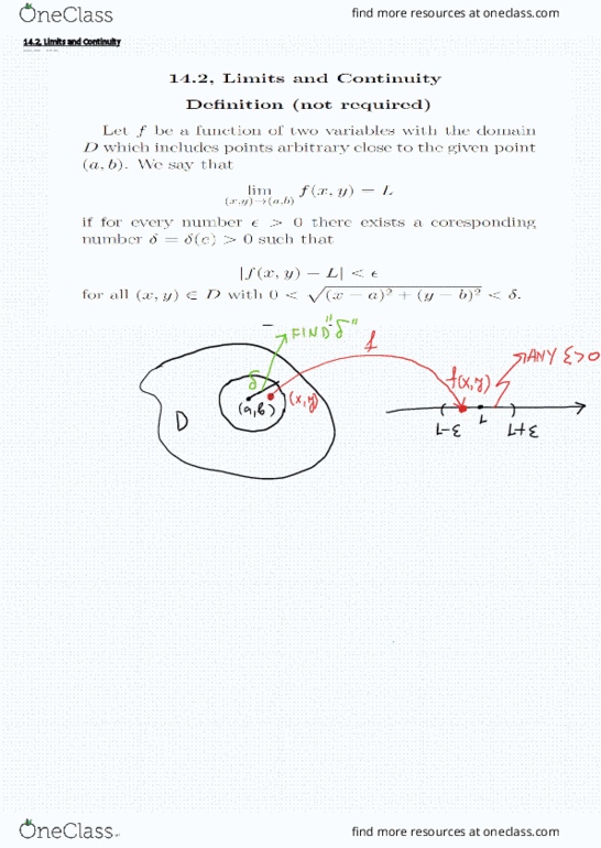 MATHQ 102 Lecture 2: 14.2, Limits and Continuity thumbnail