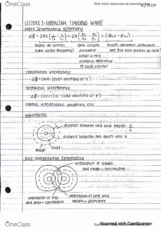 PHY 7C Lecture 3: Diffraction, Standing Waves thumbnail