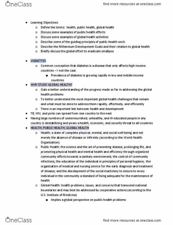 PH 005 Chapter 1: Chapter 1_ The Principles and Goals of Global Health thumbnail