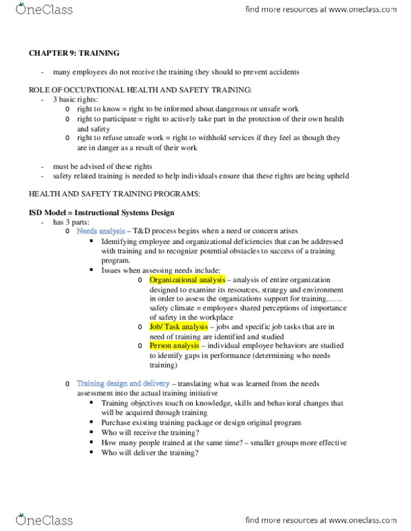 Management and Organizational Studies 3344A/B Chapter Notes - Chapter 9: Absenteeism thumbnail