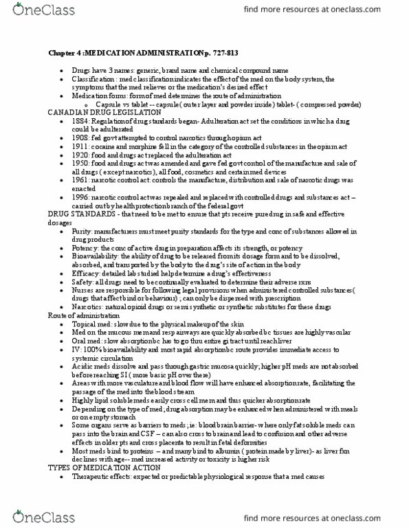 NSE 22A/B Chapter Notes - Chapter 4: Semisynthesis, Viljandi, Bioavailability thumbnail