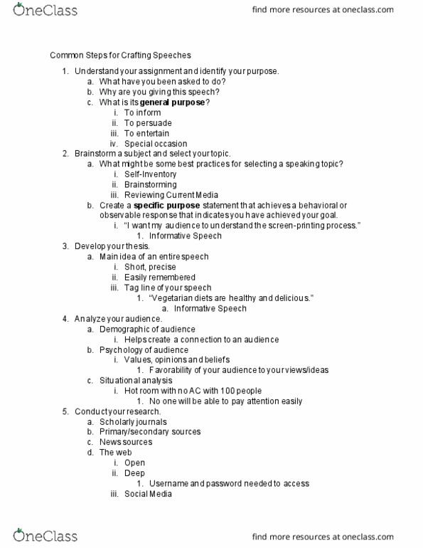 COMM-101 Lecture Notes - Lecture 2: Screen Printing, Brainstorming thumbnail