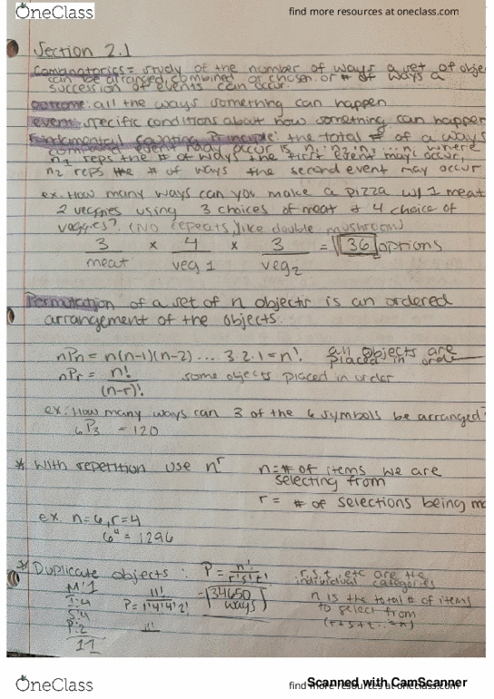 MATH 2311 Lecture 3: three thumbnail