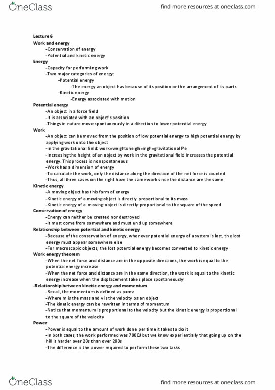 PSC 133 Lecture Notes - Lecture 6: Net Force thumbnail