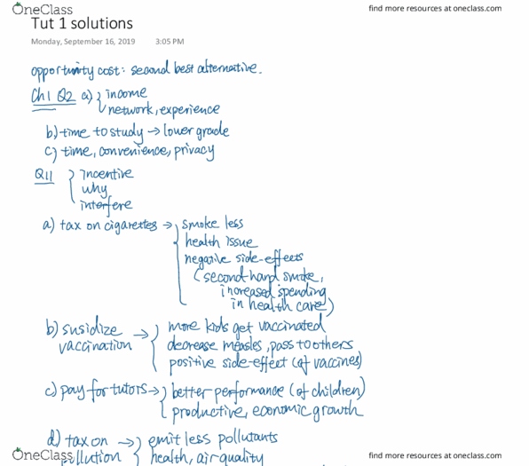 ECO101H1 Chapter 1-2: ECO101H1 Chapter 1-: Tut 1 solutions thumbnail