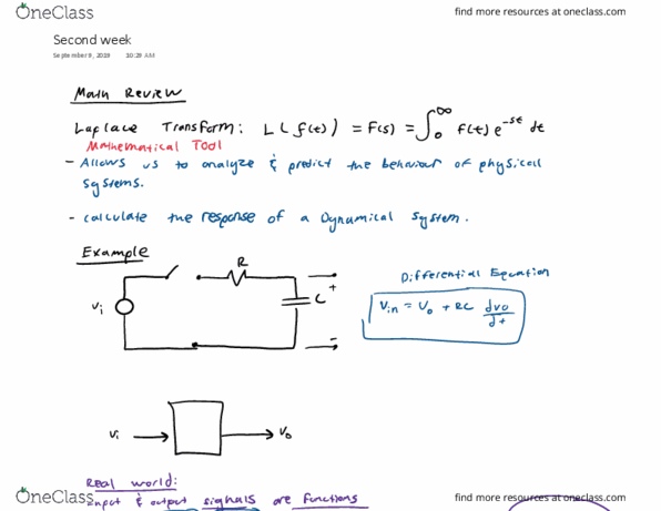 PROCTECH 3CT3 Lecture 2: Control Theory 2 - Laplace Transform & Differential Equations thumbnail