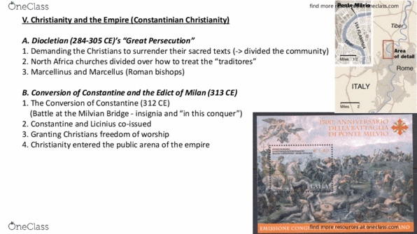 REL 1350 Lecture Notes - Lecture 3: Traditors, Diocletianic Persecution, Diocletian thumbnail