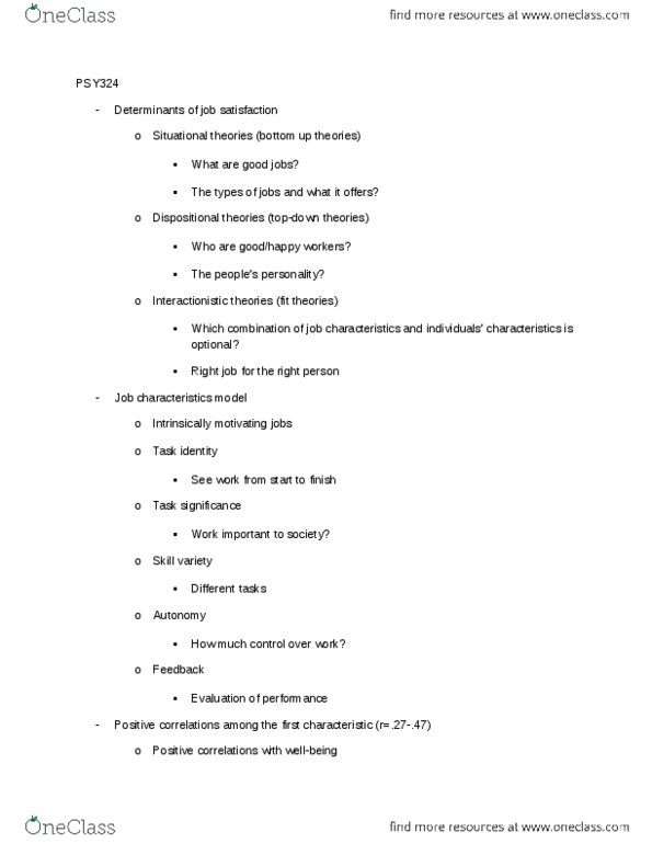 PSY324H5 Lecture Notes - Lecture 17: Extraversion And Introversion, Neuroticism, Social Class thumbnail