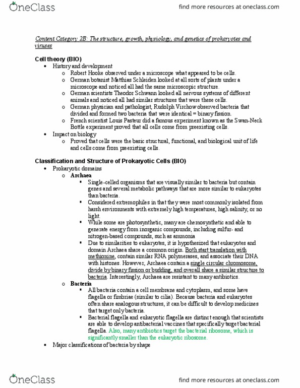 Biochemistry 2280A Lecture Notes - Lecture 2: Matthias Jakob Schleiden, Rudolf Virchow, Theodor Schwann thumbnail