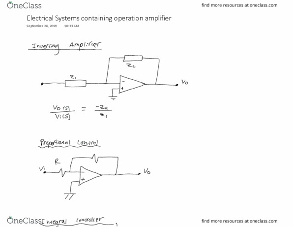 PROCTECH 3CT3 Lecture 7: Control Theory 7 - Electrical Systems with op-amps thumbnail