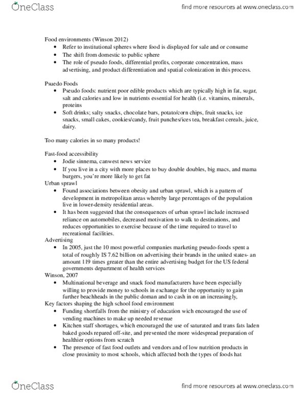 SOC 808 Lecture Notes - Glyphosate, Organophosphate thumbnail