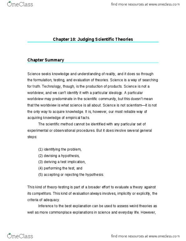 COGS 3750 Lecture Notes - Ogopogo, Headache, Schizophrenia thumbnail