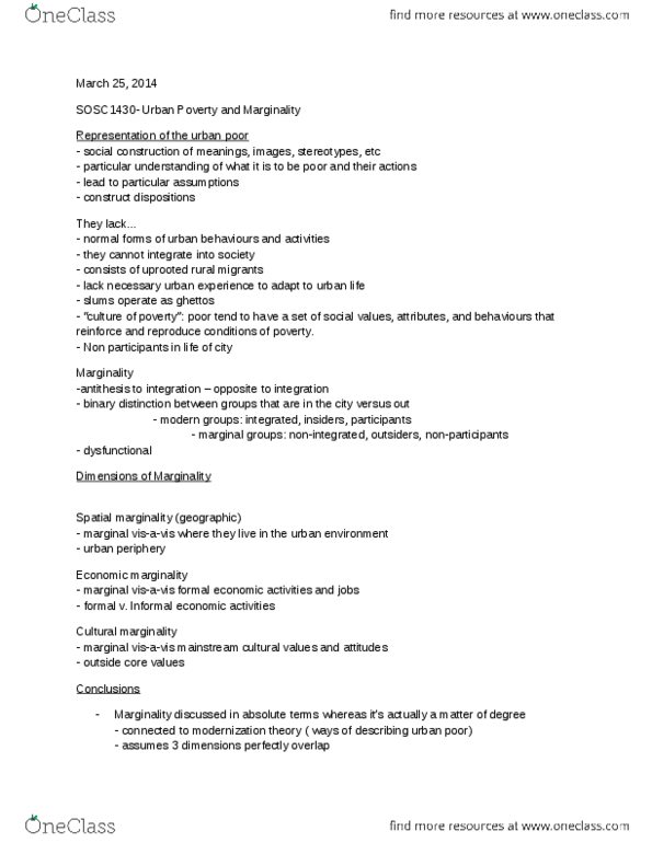 SOSC 1430 Lecture Notes - Modernization Theory thumbnail