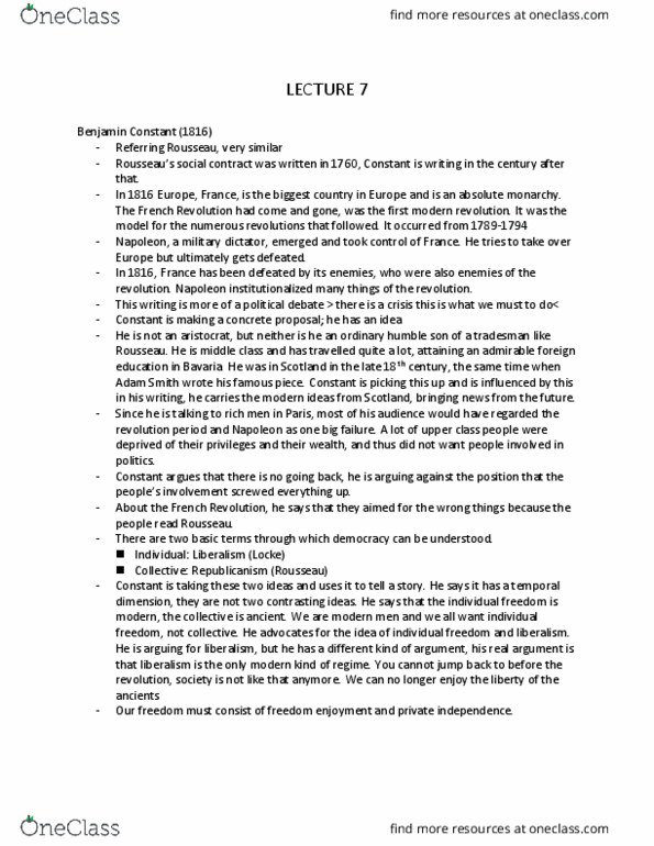 POLSCI 3VV3 Lecture Notes - Lecture 7: List Of Sovereign States And Dependencies By Area thumbnail