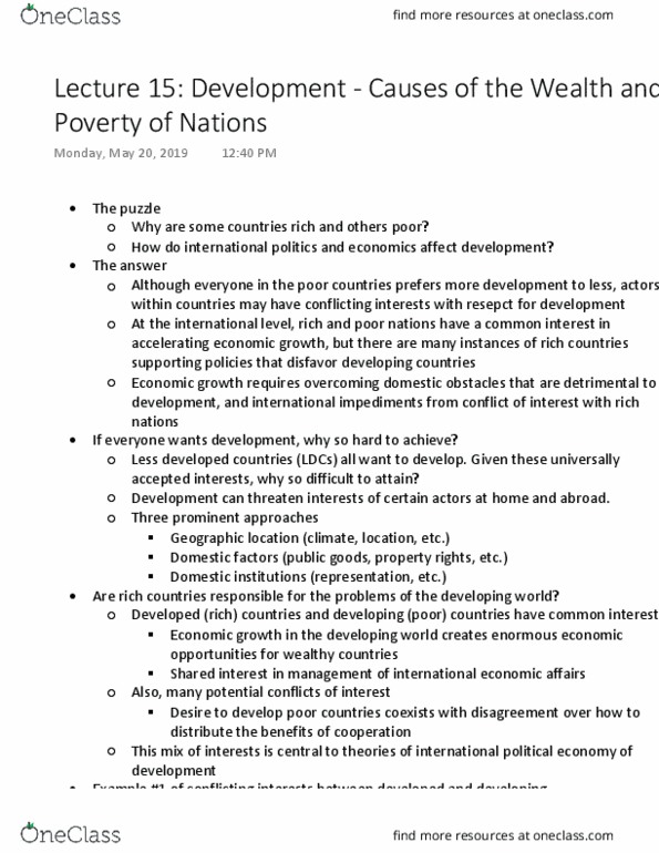 POL S 7 Lecture Notes - Lecture 15: Oligopoly, Washington Consensus, World Trade Organization thumbnail
