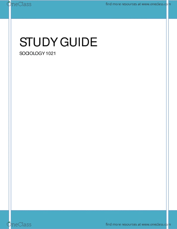 Sociology 1020 Chapter : Study Guide.pdf thumbnail