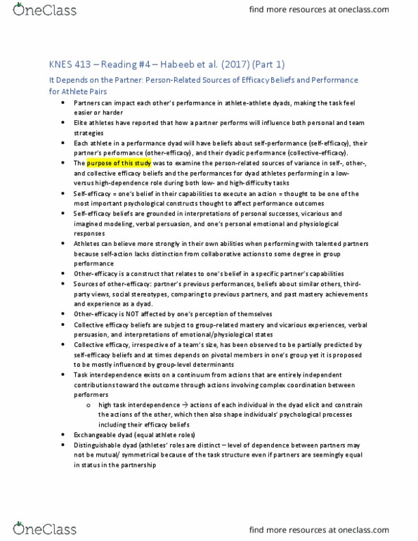 KNES 413 Chapter Notes - Chapter Habeeb: Random Effects Model thumbnail