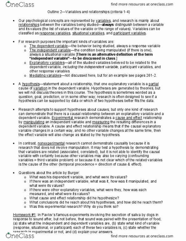 PSYC 2101 Lecture 2: Outline 2--Variables and relationships thumbnail