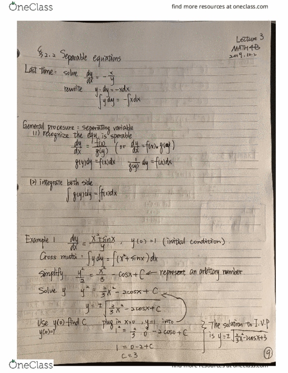 MATH 4B Lecture Notes - Lecture 3: Dey, Kuow-Fm cover image