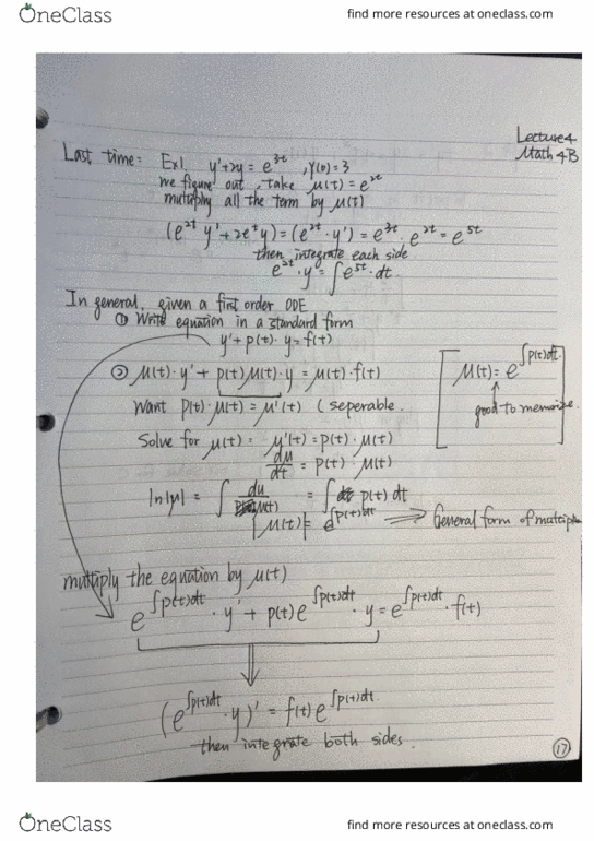 MATH 4B Lecture Notes - Lecture 4: Sintel cover image