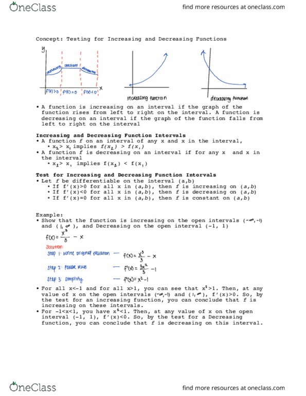 MATH 11012 Lecture Notes - Lecture 9: Monotonic Function thumbnail