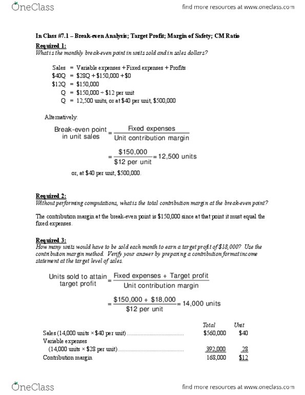 ACCTG322 Lecture Notes - Operating Leverage, Contribution Margin, Earnings Before Interest And Taxes thumbnail
