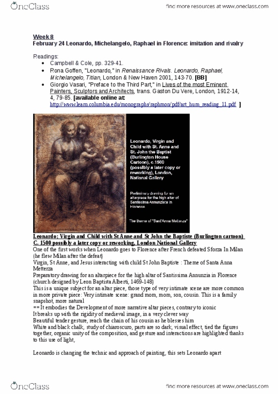 FAH337H1 Lecture Notes - Canadian English, Peter Paul Rubens, Benois Madonna thumbnail