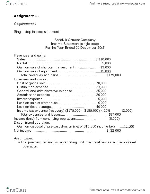 ACCTG414 Lecture Notes - Retained Earnings, Sandvik, Net Income thumbnail