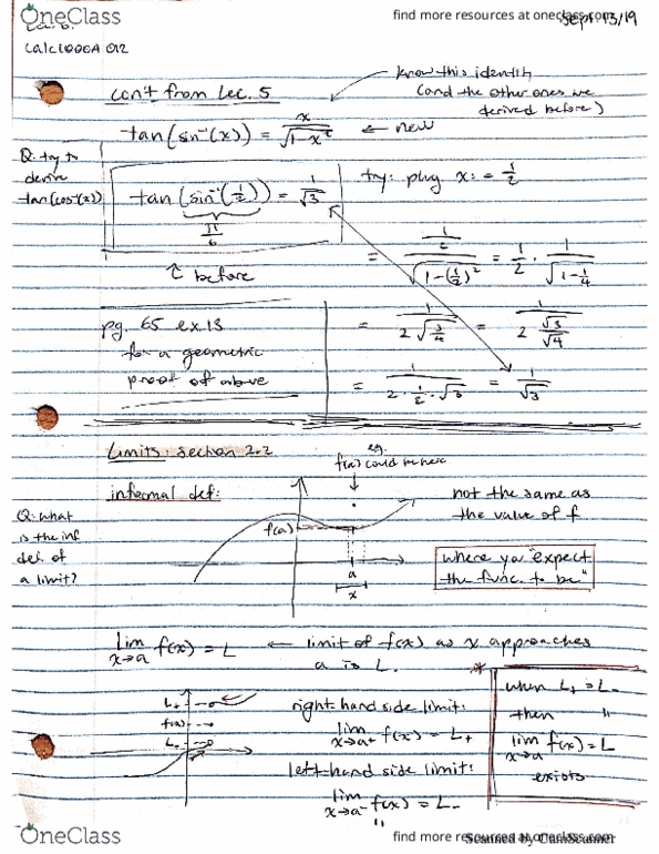 Calculus 1000A/B Lecture 6: Limits cover image