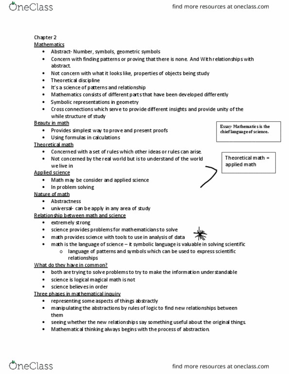 SCI 1000C Lecture 2: Chapter 2 notes thumbnail