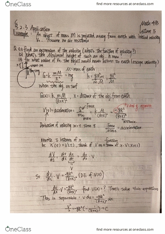MATH 4B Lecture Notes - Lecture 5: Hmx cover image