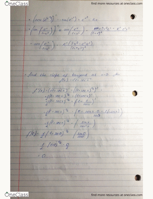 Calculus 1000A/B Lecture 9: page4 cover image