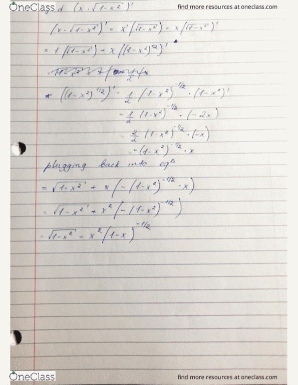 Calculus 1000A/B Lecture 9: page5 cover image