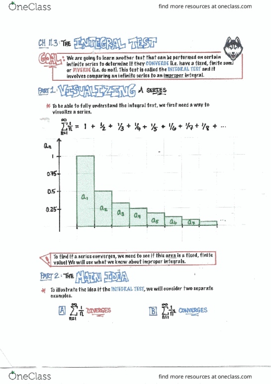 MATH 1132Q Lecture Notes - Lecture 11: Integral Test For Convergence, Integral, Asteroid Family cover image