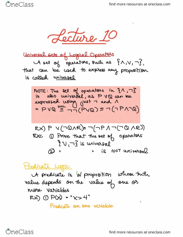 CSE 2321 Lecture Notes - Lecture 10: Natural Number thumbnail