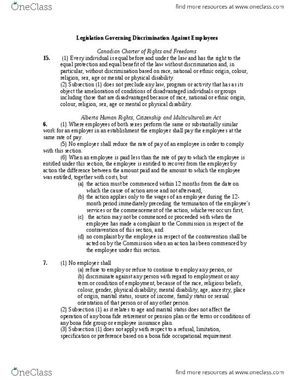 B LAW402 Lecture Notes - Fide, Pension, Equal Protection Clause thumbnail