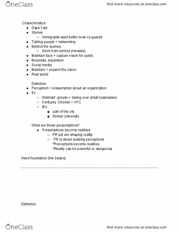 COM CO 101 Lecture Notes - Lecture 1: Kfc, Social Change, Psychographic thumbnail