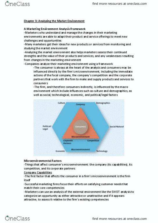 Management and Organizational Studies 2320A/B Chapter Notes - Chapter 3: Swot Analysis, Habitat, Baby Boomers thumbnail