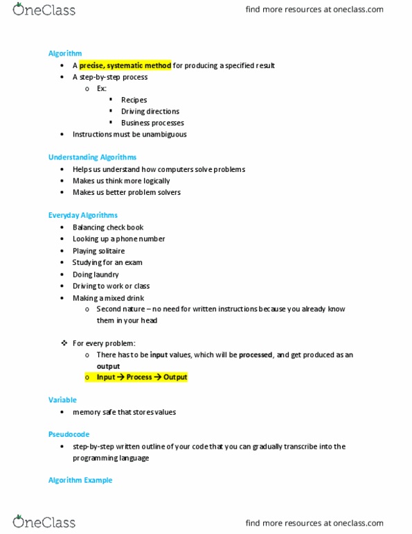 01:198:110 Lecture Notes - Lecture 6: Parallelogram, Square Yard, Flowchart thumbnail