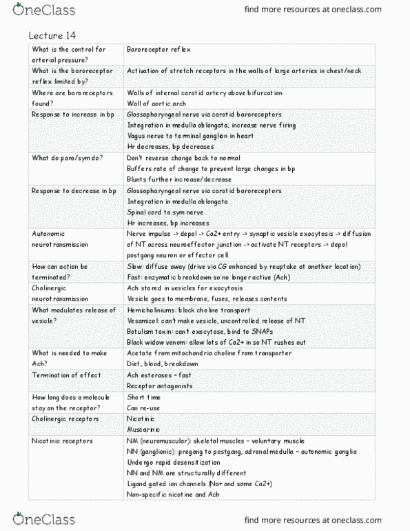 PHAR 340 Lecture Notes - Lecture 14: Adenylyl Cyclase, Muscarinic Acetylcholine Receptor M2, Muscarinic Acetylcholine Receptor thumbnail