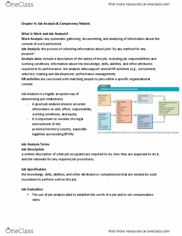 ADMS 3470 Lecture Notes - Lecture 4: Job Analysis, Job Performance, Paq thumbnail