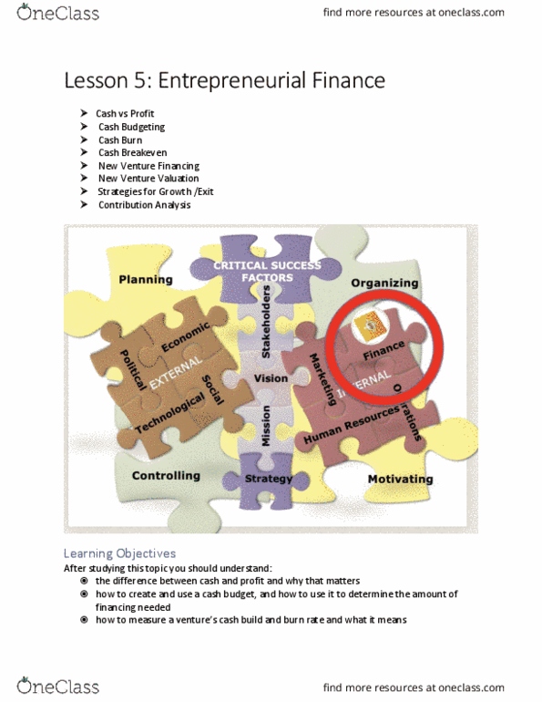 BU121 Lecture Notes - Lecture 5: Fixed Cost, Operating Leverage, Prototype 2 thumbnail