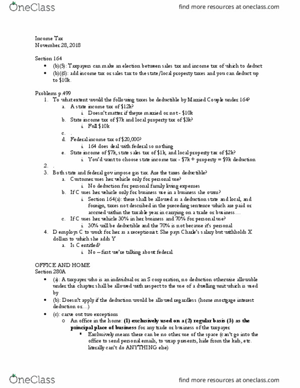 LAW 647 Lecture Notes - Lecture 28: State Income Tax, S Corporation, Adjusted Gross Income thumbnail