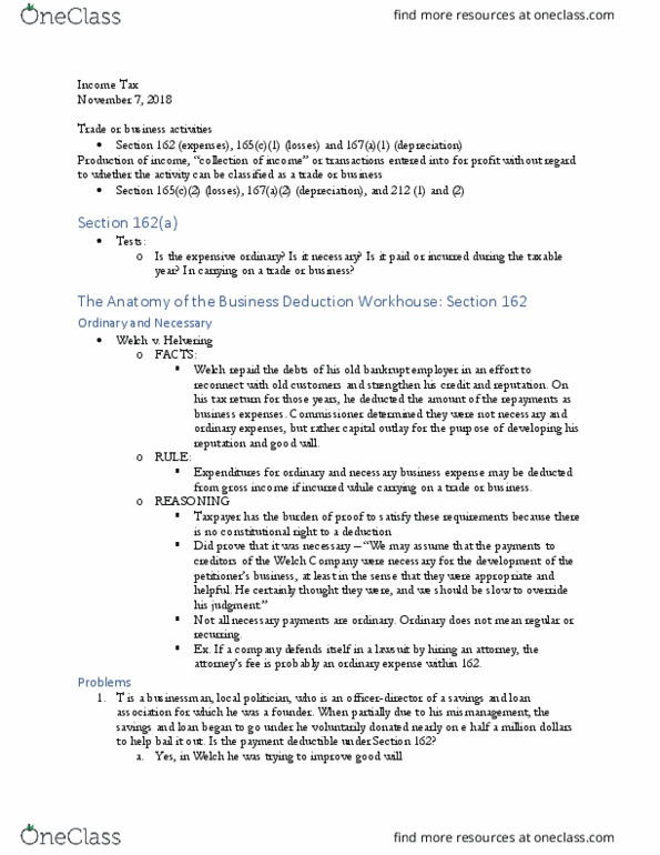 LAW 647 Lecture Notes - Lecture 23: W. M. Keck Observatory, Intangible Property, Soil Contamination thumbnail