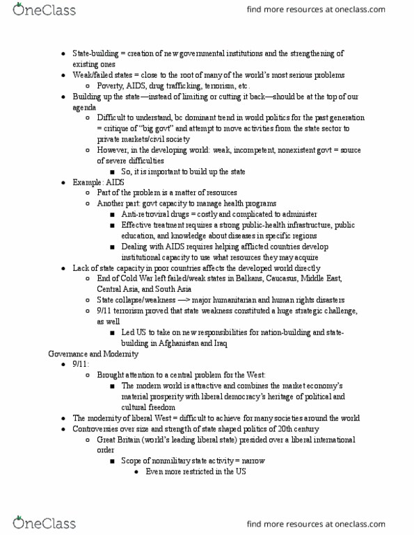 POL 230 Chapter Notes - Chapter 1: Corruption Perceptions Index, Neoliberalism, Polity Data Series thumbnail