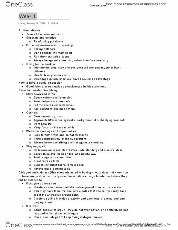 PHL 302 Lecture Notes - Lecture 1: Complaint, Microsoft Onenote thumbnail