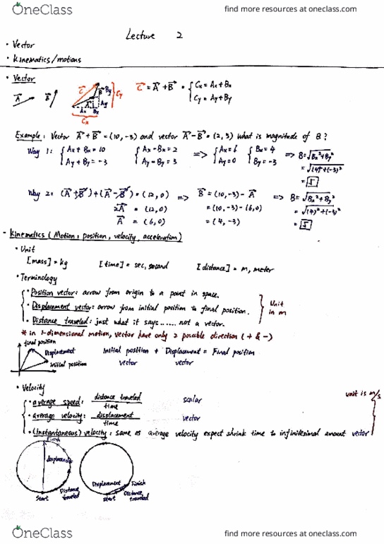 PHYS 6A Lecture 2: Motion: Position, Velocity, Acceleration cover image
