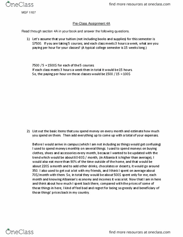 MGF 1107 Lecture 4: Pre-Class Worksheet (4A) jonihaxhi thumbnail
