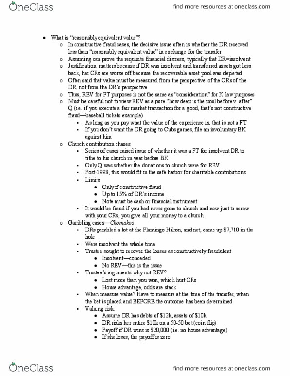 LAW 629 Lecture Notes - Lecture 45: Casino Game, Financial Instrument, Contingent Liability thumbnail