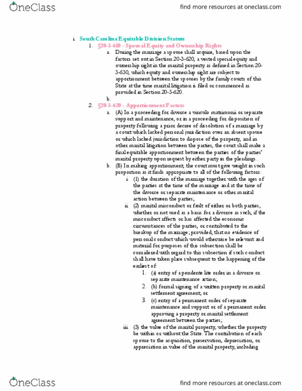 LAW 667 Lecture Notes - Lecture 23: Alimony, Internal Revenue Code, Judicial Notice thumbnail